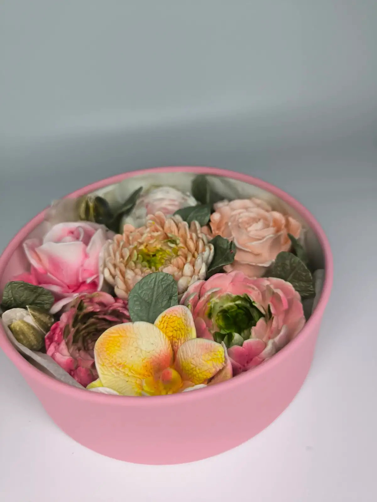 Зефир в круглой коробке с окошком, 16 см фото 2